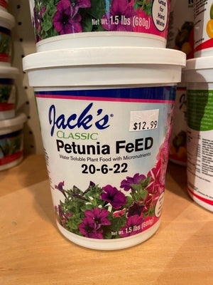 FERTILIZER JACKS PETUNIA FEED 20-6-22 1.5LBS 52624 - Garden Supplies -